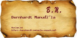 Bernhardt Manuéla névjegykártya